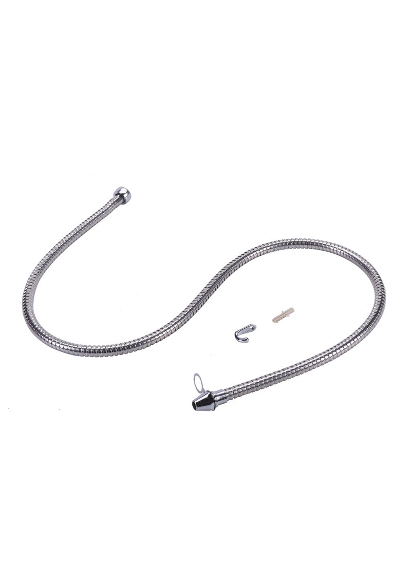 LAWAZIM - Hose 1.2m | Stainless Steel Hand Shower Hose | Ultra-Flexible Replacement Part with Brass Insert, Brushed Nickel - Image 1