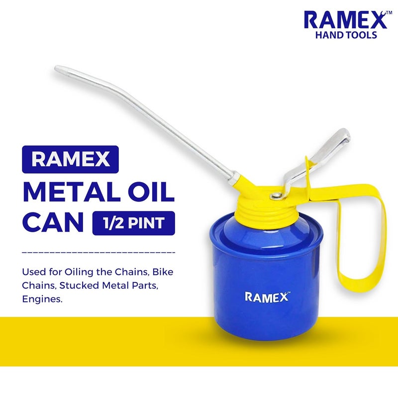 Ramex 9pc Hex Allen Key Set In Plastic Box, Size: 1.5, 2, 2.5, 3, 4, 5, 6, 8, 10 Oil Can For Vehicles -1/2 Pint Capacity. Glossy Blue & Yellow - Image 2