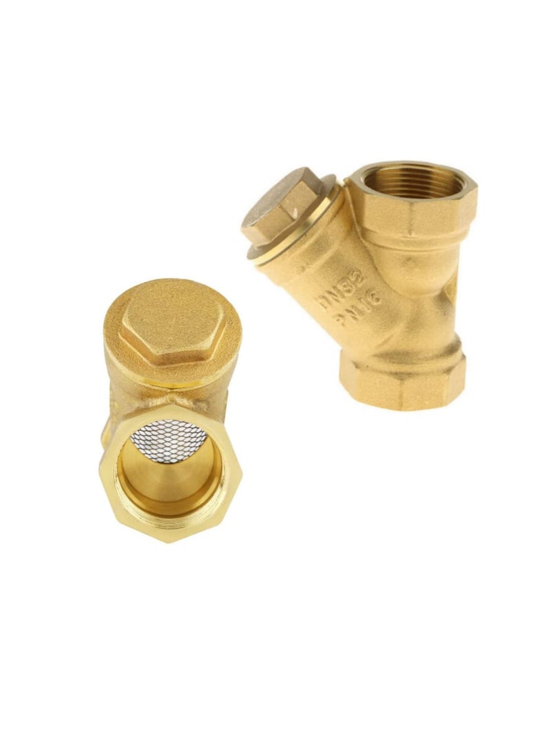 Brass Female Threaded Y Shaped Brass Strainer Filter Valve for Water, HVAC & Plumping Application (3/4 Inch)  - Image 1