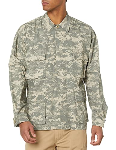BACKBONE Mens Army Military Battle Dress Uniform BDU Shirt Camo Top Jacket (ACU Digital - Ripstop,Size L) - Image 5