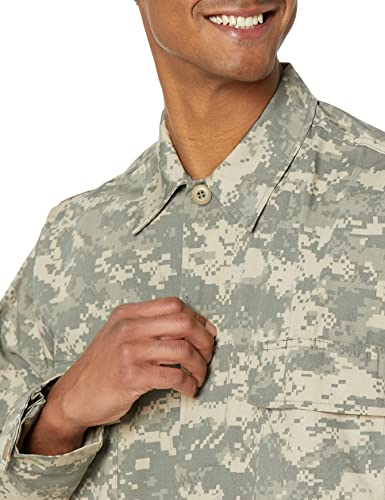 BACKBONE Mens Army Military Battle Dress Uniform BDU Shirt Camo Top Jacket (ACU Digital - Ripstop,Size L) - Image 3