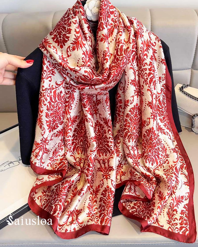 Saiusloa Dress Scarves Shawl Wraps Long Silky Scarf for Women Dressy Fashion Lightweight for Decorative Formal Evening Gowns-1043 - Image 4