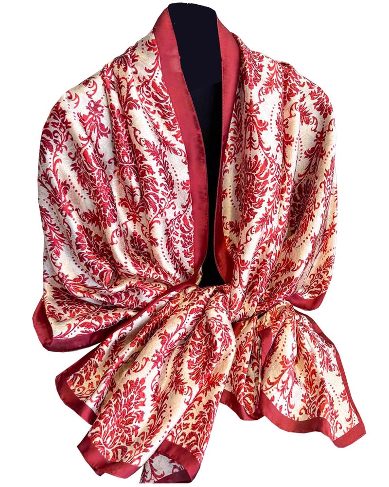 Saiusloa Dress Scarves Shawl Wraps Long Silky Scarf for Women Dressy Fashion Lightweight for Decorative Formal Evening Gowns-1043 - Image 1