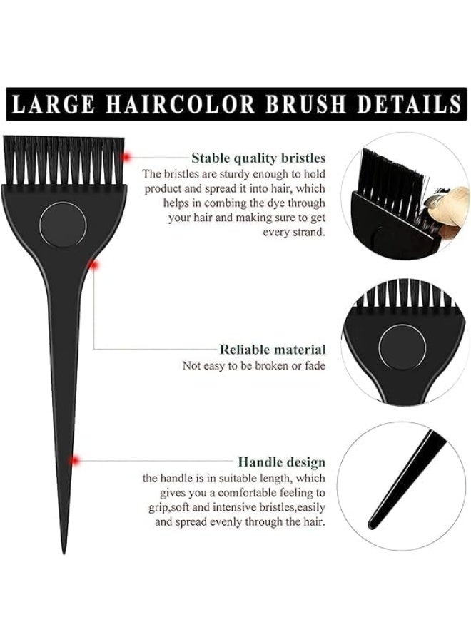 Professional hair coloring brush for men and women, black color, multi-purpose brush for hair coloring and care at home and in beauty salons - Image 2