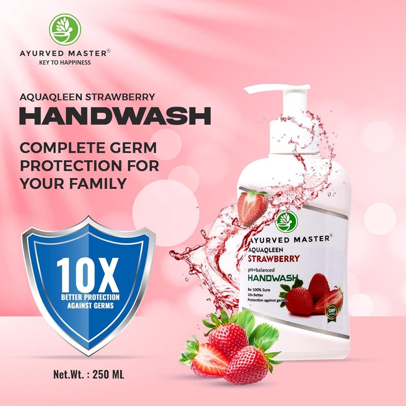 Ayurved Master Foaming Handwash Pump  Refil  Strawberry  Rich Foam  Moisturizing Hand Wash  Soft on Hands - Image 2