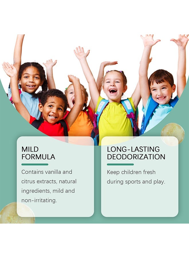 wiieey Kids Deodorant Mild and Soft - Natural Deodorant For Kids And Teens, Aluminum Free,  Paraben Free, 24 Hr Odor Protection, Clean Fresh Scent, Hypoallergenic Deodorant 50ML (White) - Image 4