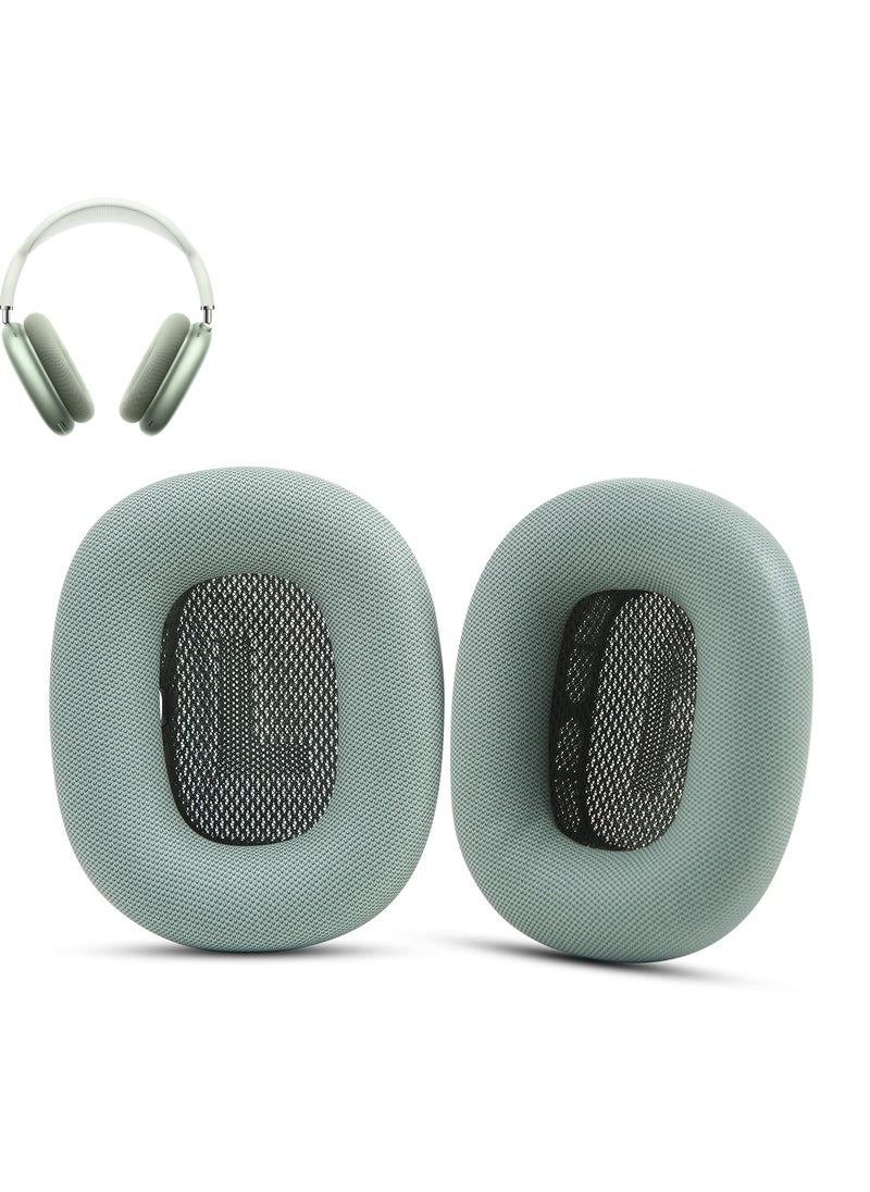 SYOSI - Ear Pads for AirPods Max Earmuffs, Headband Ear Cups Replacement Sponge Cover Cloth Ear Cushion Cover Magnetic Headphone Accessories with Knitted Mesh, Memory Foam, Green - Image 1