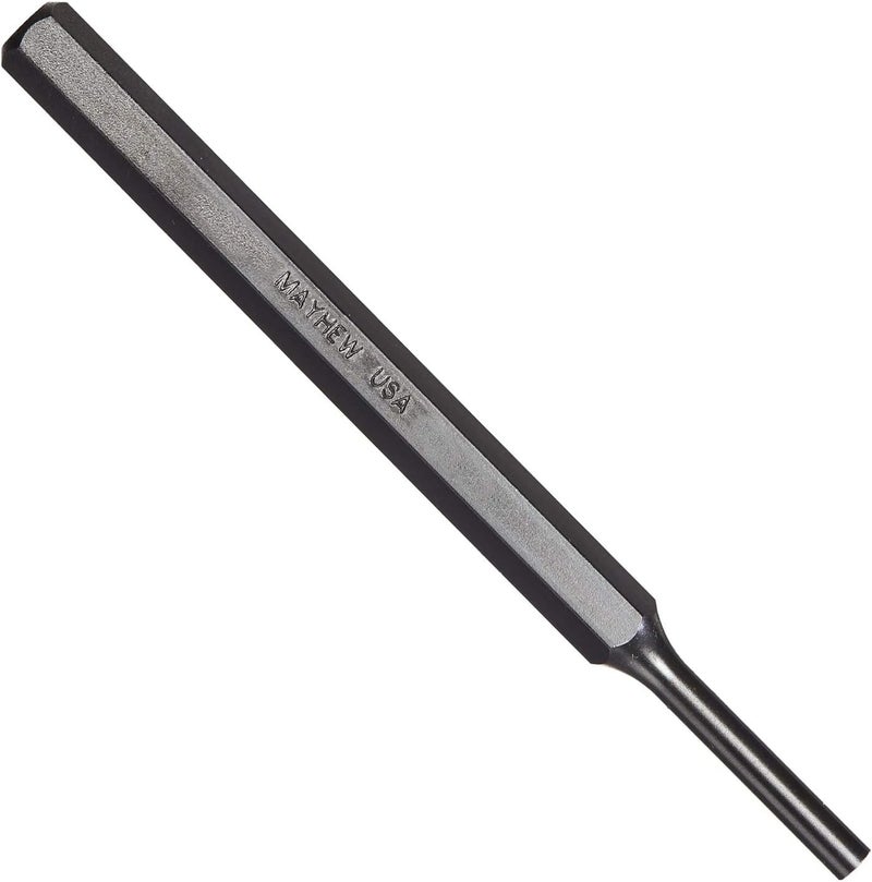 Mayhew Tools 21246 Metric Pin Punch, 6 mm x 5-5/8", Black Oxide Finish - Image 1