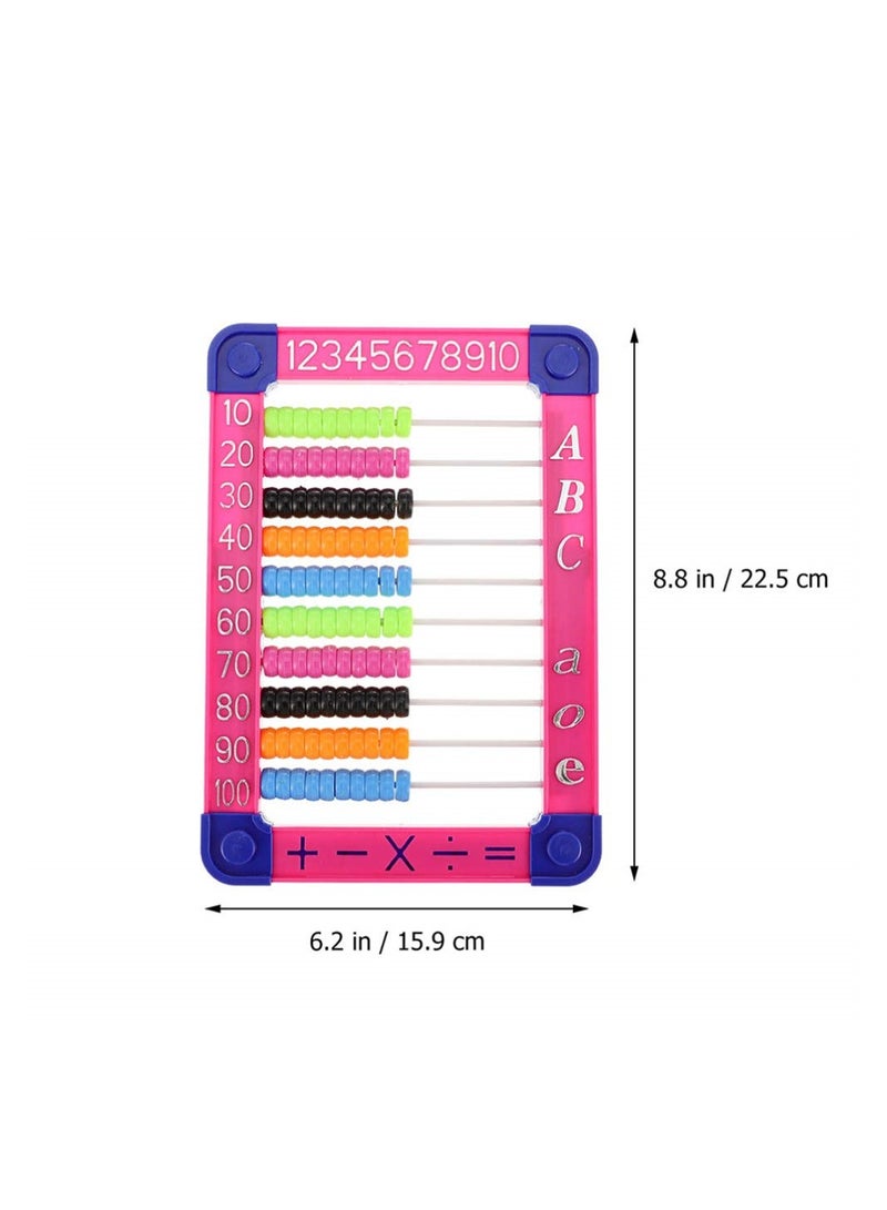 SYOSI Plastic Abacus Math Toy Educational Counting Toy Addition Subtraction Bead Counters Green - Image 2