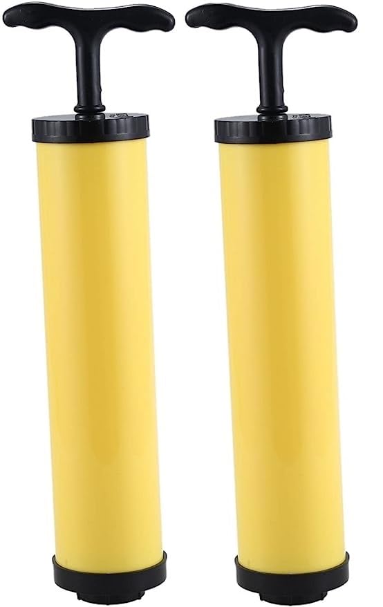 HEBEZON Hand Plastic Compressed Vacuum Space Manual Air Deflation Pump for Sealing Storage Bags Home Accessories onePipe Suction Tube Portable Compression pump Pack Of 2 - Image 1