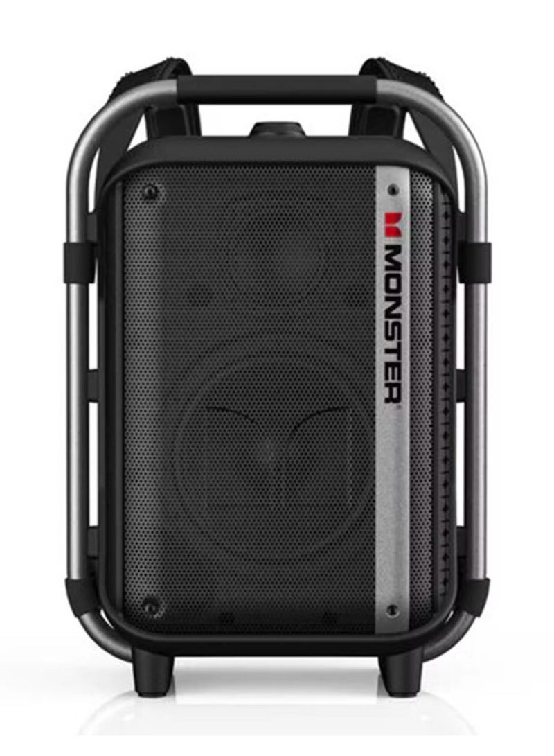 Monster Traveler with 2 Microphones Bluetooth Speakers, Bluetooth Version 5.3, Up to 5 Hours Play Time, Type-C Charging Port, 4000mAh Battery Capacity - Black - Image 4