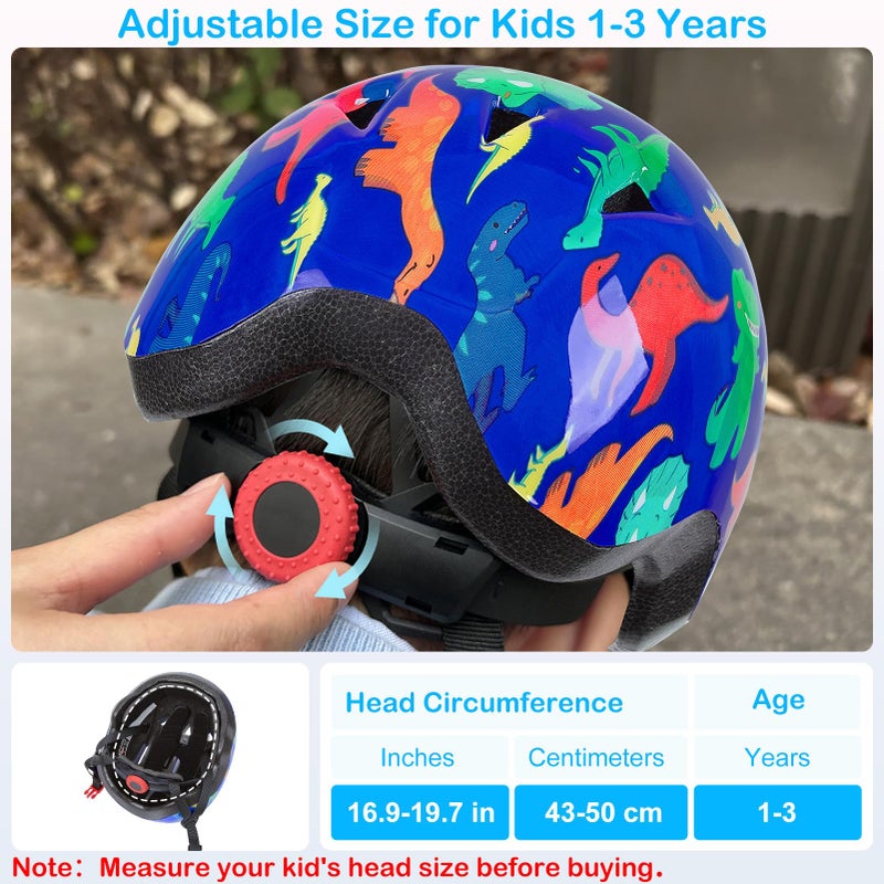 Lemmeko Toddler Helmet, Baby Infant Kids Bike Helmet for Kids Age 1-3/2-4/3-5/5-8 Adjustable Toddler Bike Helmets for Boys Girls for Scooter Skateboard Cycling - Image 2