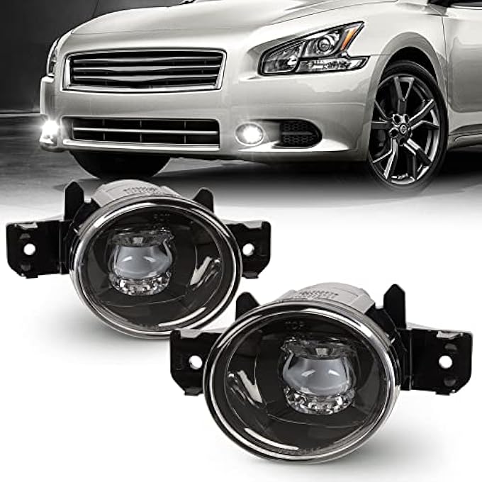 WEZEMLIGHT New Version Led Fog Light Replacement For 20042018 Nissan Sentra 1114 Nissan Maxima07Up Altima Sedan 1416 Rogue 0810 Infiniti M35M451011 G37 1Pair Includes Harness Switches - Image 3