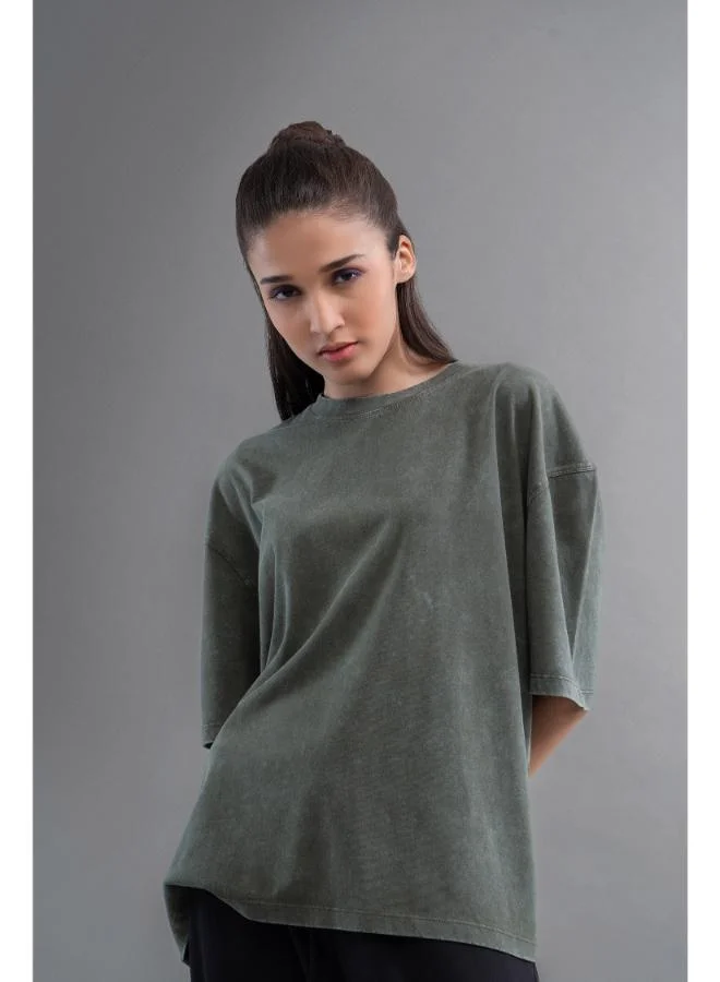 NeceSera Green Acid Wash Unisex T-Shirt