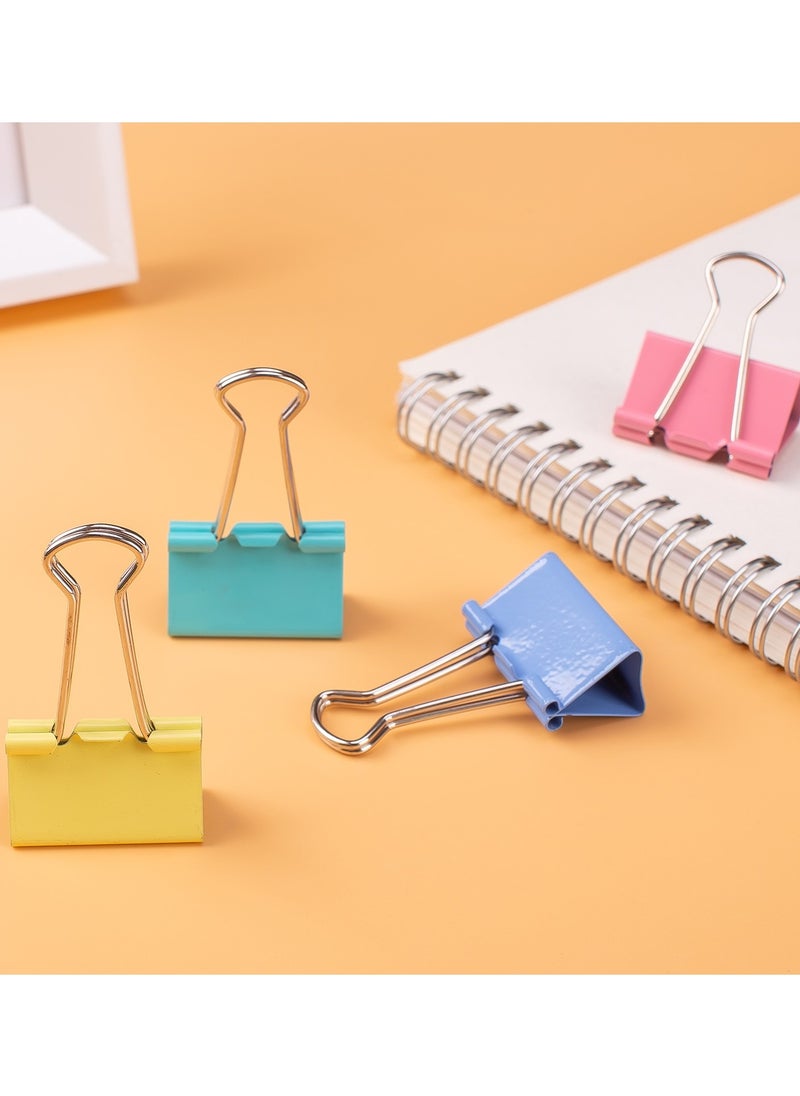 Deli 24-Piece Medium Size 32mm Binder Clips Assorted Colours  - Image 2