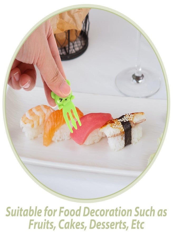 TOYANDONA 8Pcs Animal Food Picks, Mini Bento Food Picks Cute Cartoon Animal Fruit Picks for Kids Lunch Box Party Supplies - Image 4