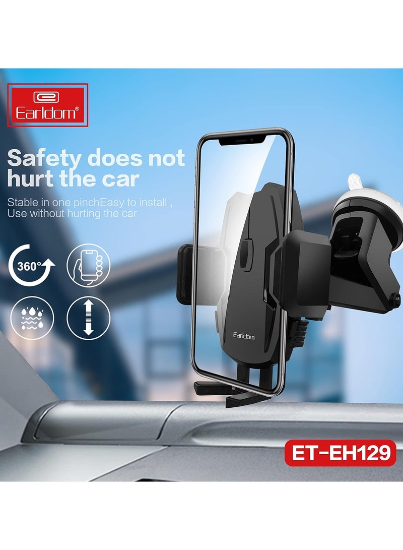 Earldom Suction Cup Car Holder  Adjustable 360 Degree Rotation Car Holder Stand Compatible With All Mobiles - Image 2