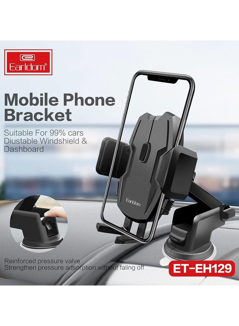 Earldom Suction Cup Car Holder  Adjustable 360 Degree Rotation Car Holder Stand Compatible With All Mobiles - Image 3