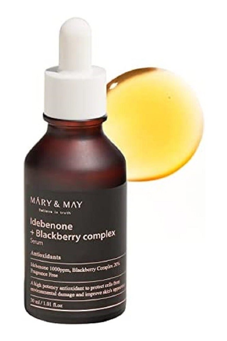 MARY & MAY Máry & May Idebenone + Blackberry Complex Serum - Anti Aging Complex for All Skin Types 30ml - Image 2