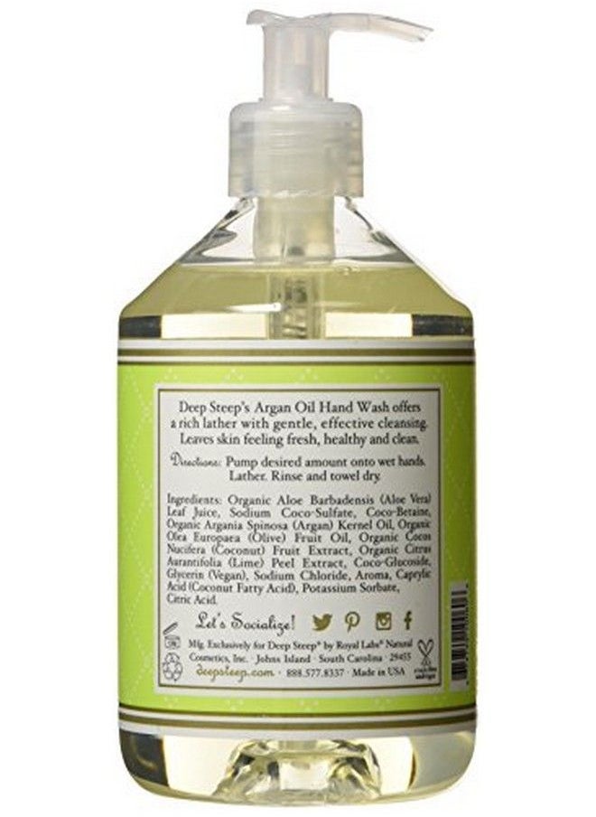 Deep Steep - Argan Oil Liquid Hand Wash Coconut Lime 17.6 Fluid Ounce - Image 1