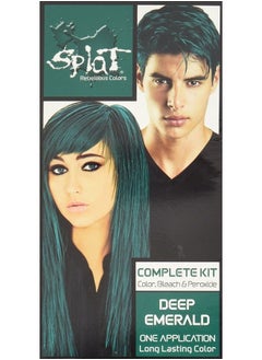SPLAT Rebellious Colors Hair Coloring Complete Kit Deep Emerald  - Image 1