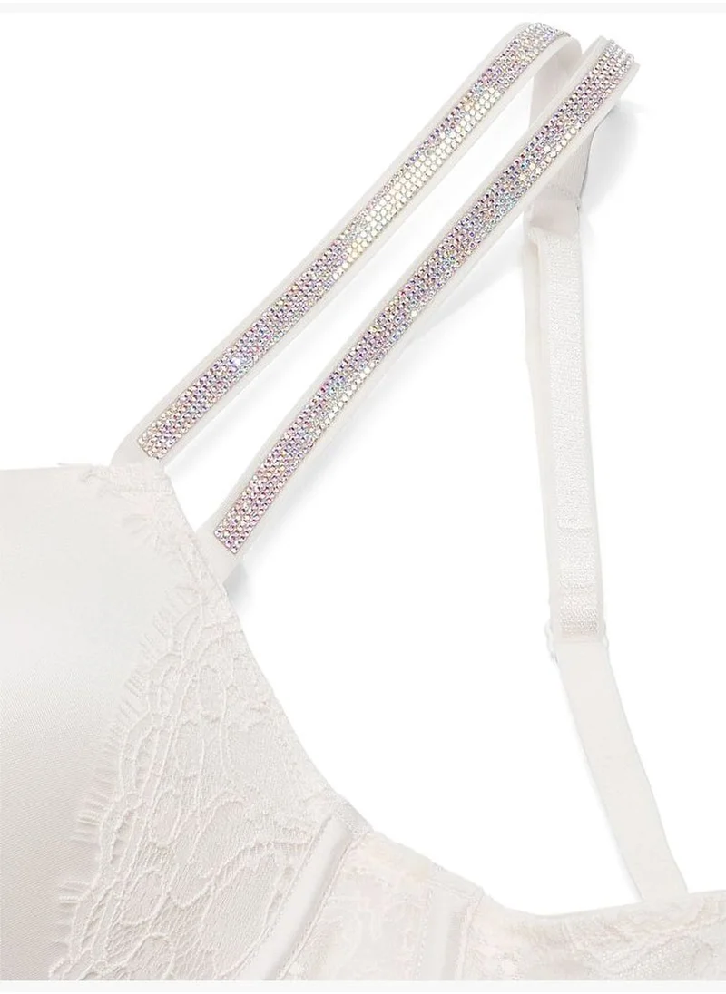 Victoria's Secret Double Shine Strap Lace Push-Up Corset Top