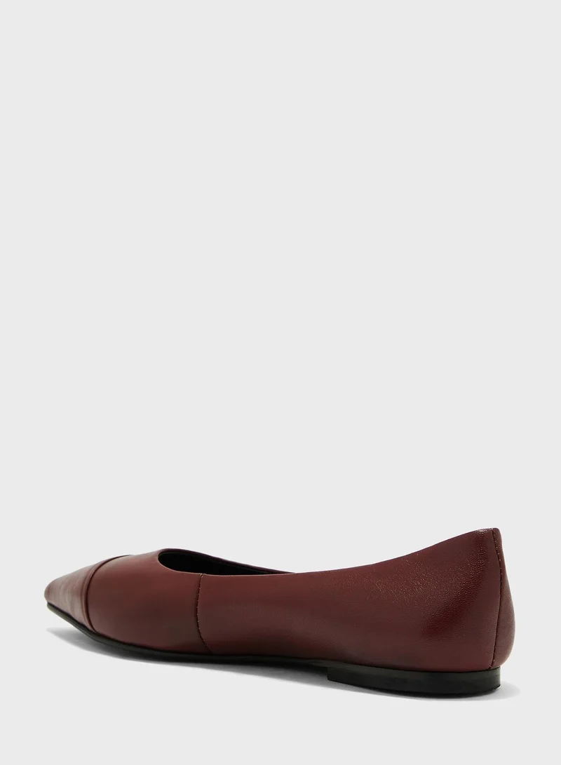 Hush Puppies Pointed Toe Ballerinas
