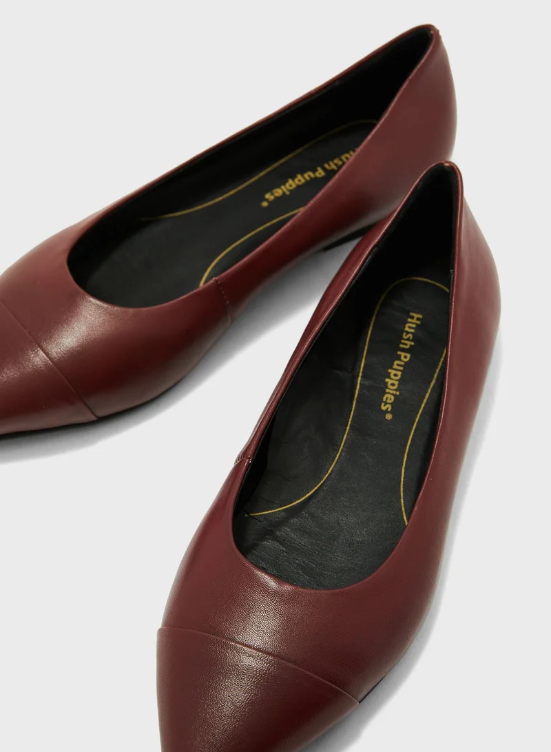 Hush Puppies Pointed Toe Ballerinas