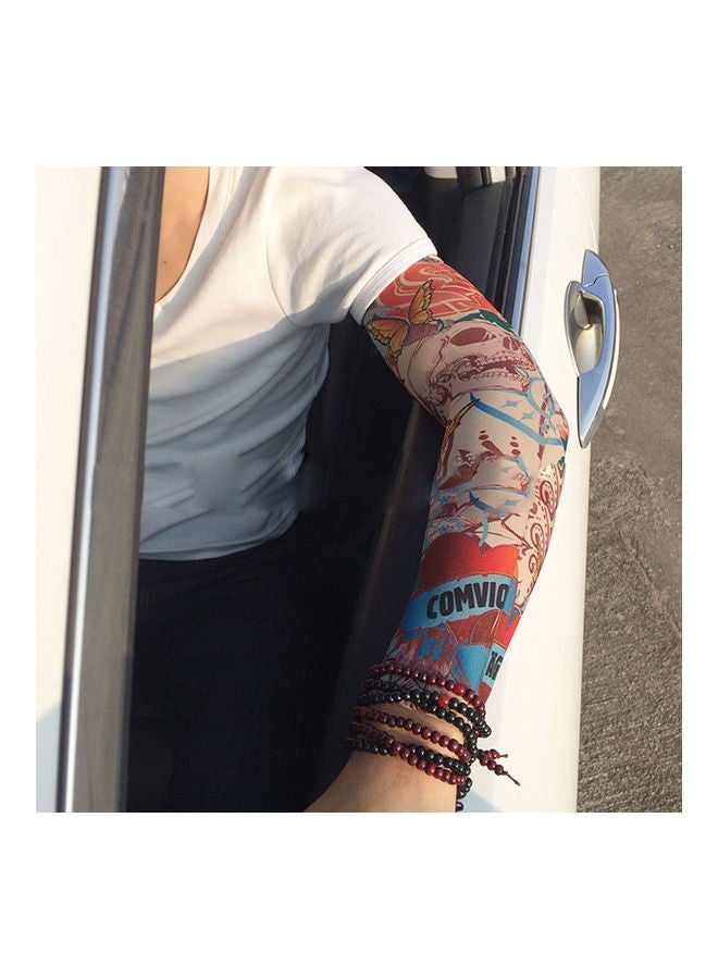 NIBEMINENT Halloween Tattoo Printed UV Protection Cooling Arm Sleeves 5*5*5cm - Image 5