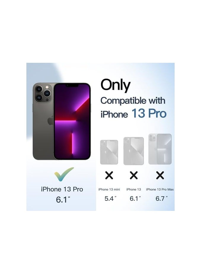 JETech Magnetic Case for iPhone 13 Pro 6.1-Inch Compatible with MagSafe, Shockproof Phone Bumper Cover, Solid Color Matte TPU Frame, Anti-Scratch Clear Back (Black) - Image 4