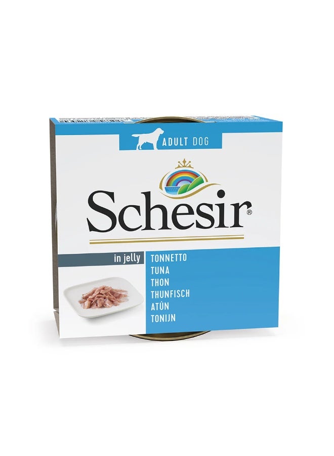 شيسر طعام الكلاب الرطب شيسير في علبة جيلي - تونة 150 جرام - Image 1