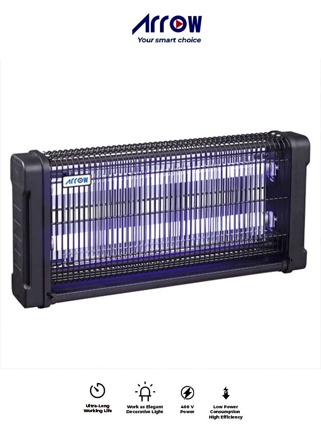Arrow 18W Insect Killer with LED Tube, High Efficiency, Ultra-Long Working Life, Chemical-Free, Elegant Decorative Light, Low Power Consumption, ABS Fireproof Plastic, Safe & Effective | Model: RO-40IKCG - Image 1
