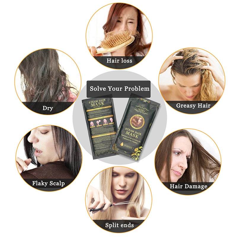 Aliver Hair Mask Moisturizing Nourish Keratin Argan Oil Treatment Hair Practical Hair Care Product Nourishing Serum Hair-root Moist Essence Hair Loss Liquid Improving Hairs Growth Drying Products - Image 4
