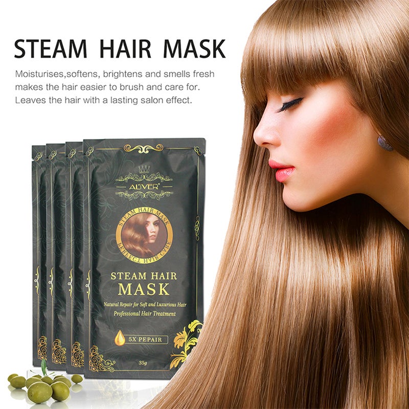 Aliver Hair Mask Moisturizing Nourish Keratin Argan Oil Treatment Hair Practical Hair Care Product Nourishing Serum Hair-root Moist Essence Hair Loss Liquid Improving Hairs Growth Drying Products - Image 3