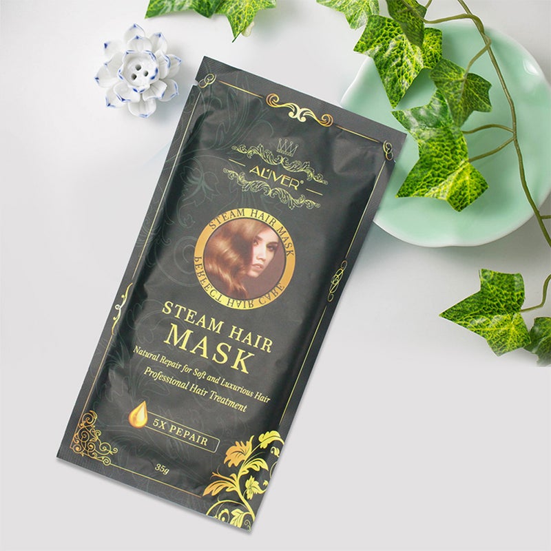 Aliver Hair Mask Moisturizing Nourish Keratin Argan Oil Treatment Hair Practical Hair Care Product Nourishing Serum Hair-root Moist Essence Hair Loss Liquid Improving Hairs Growth Drying Products - Image 1