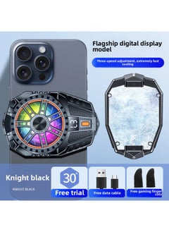 Mobile Phone Radiator Live Broadcast Dedicated Fast Cooling Artifact For AppleFor Iphone Black Shark 2pro One Plus Qingying-Color:[digital Display Qingying Semiconductor Forced Refrigeration❄Three-speed Adjustment❄Free Finger Cot