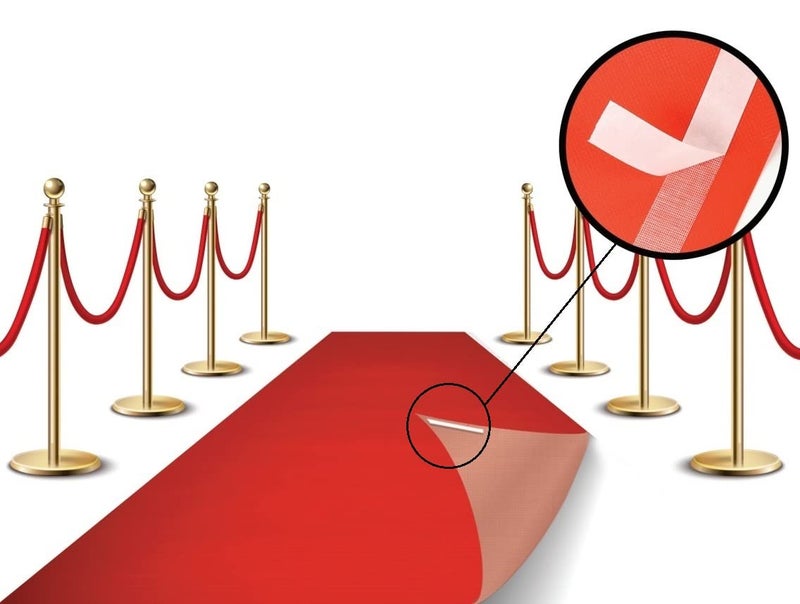 LEMONSODA Red Carpet Runner for Party 2x15ft 70GSM Hollywood Red Carpet Roll Out for Special Event Graduation Party Glamorous Movie Party Decorations Runway Rug for Wedding Aisle Runner for Prom 