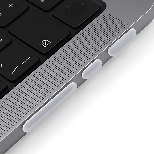 ProElife 7 Pcs Anti Dust Dirt Plug Cups Set for 2026-2021 MacBook Pro 14/16 inch M5 M4 M3 M2 M1 Pro/Max (A3426/A3428/A3434/A3112) Accessory Silicone Anti Dirt Protective Cover (Semi-Transparent) - Image 3