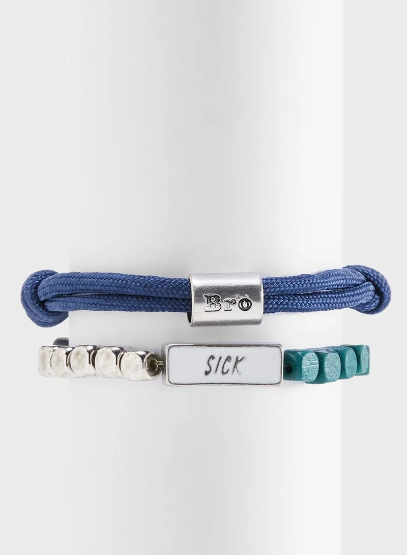 Classics 77 Climbing Cord Row Bracelets Set