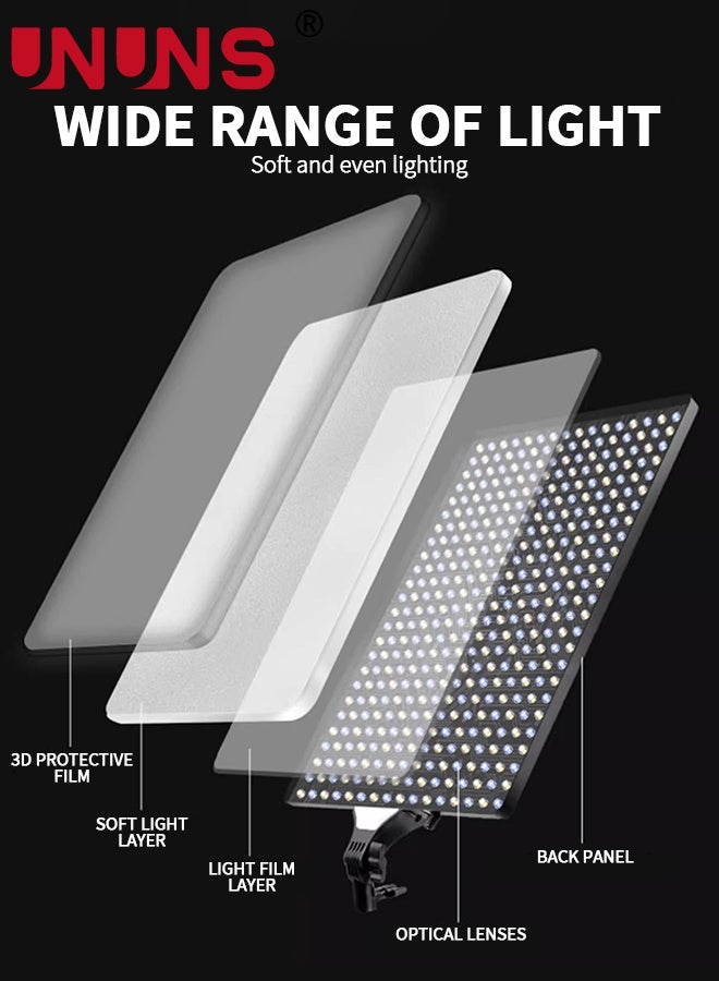 UNUNS Photography Light With Stand,6" Tiktok Light With Shooting Arm And Phone Holder,3-color Lighting,Phone Holder for Video Recording,Cooking,Photography,Live Streaming,YouTube - Image 3