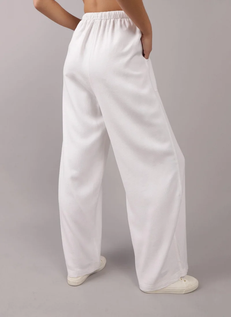 American Eagle High Waist Wide Leg Drawstrings Pants