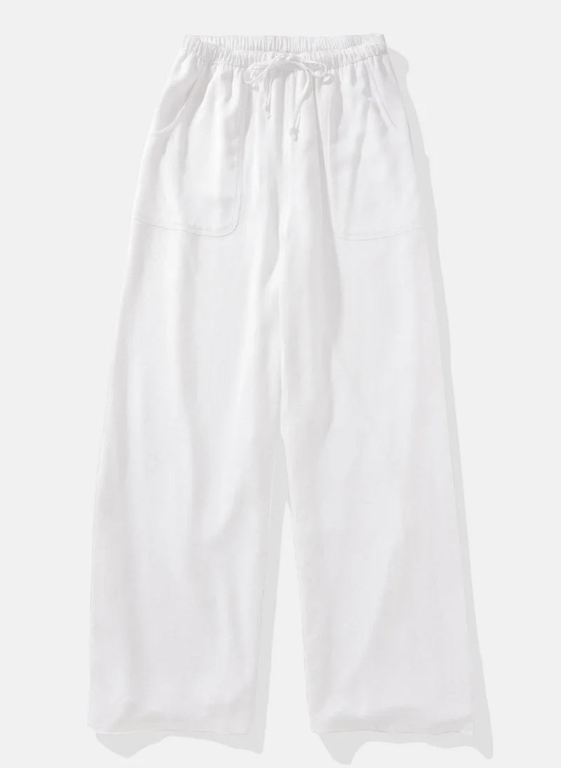 American Eagle High Waist Wide Leg Drawstrings Pants