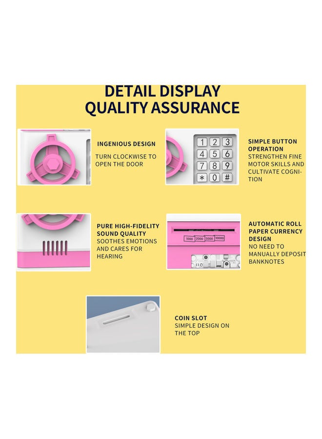 نيبمينينت حصالة بيجي إلكترونية صغيرة وردي - Image 3