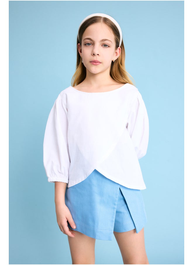 DeFacto - Girl Woven Long Sleeve Blouse - Image 1
