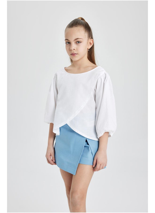 DeFacto - Girl Woven Long Sleeve Blouse - Image 1