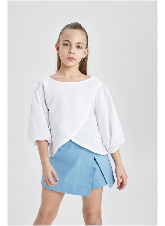 DeFacto - Girl Woven Long Sleeve Blouse - Image 1
