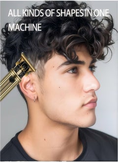 sokany SOKANY Hair Clipper, Household Multifunctional Charging Digital Electric Push Clipper, Universal Hair Clipper For Adults And Children, Gold Color, Model SK-16019  - Image 2