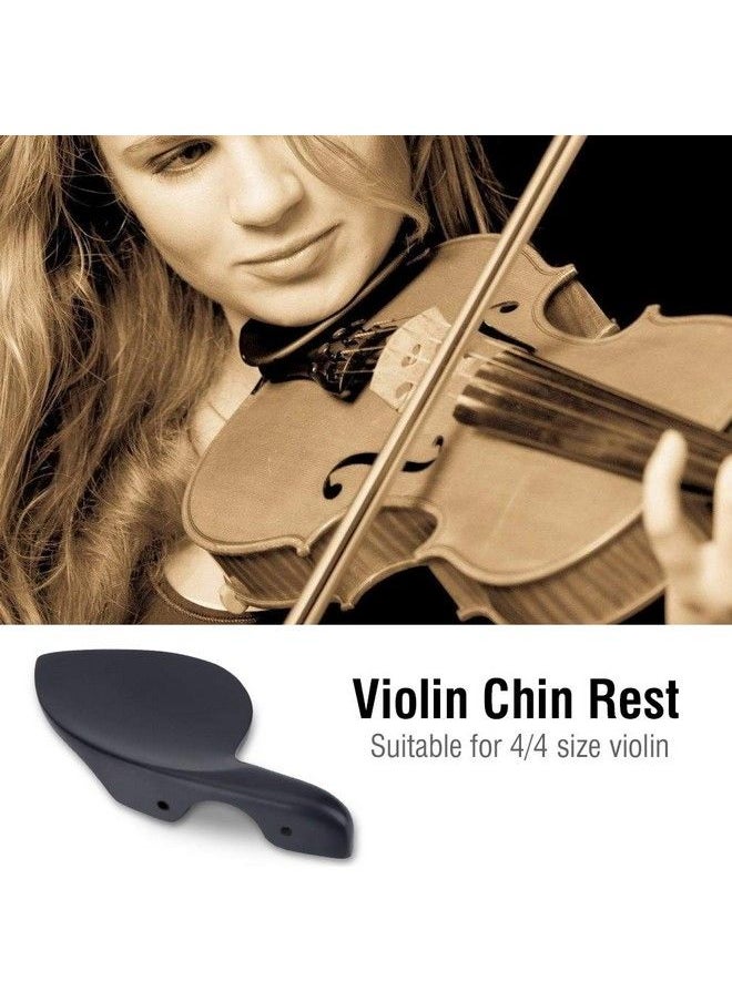 Dilwe - Violin Chin Rest With Standard Adjustable Metal Bracket For 4 4 Size Music Instrument Accessory - Image 1