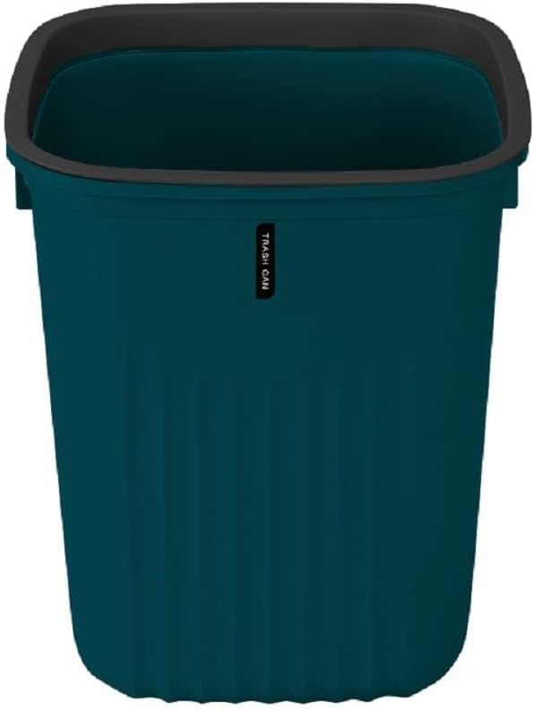 HOME CUBE 8Pcs Bathroom Accessories Set, Soap Dish, Soap Dispenser, Toothbrush Holder, 2 Mouth Wash Cup, Tissue Box, Dustbin, Toilet Brush Holder, Complete Bath Organiser Set for Bathroom (Dark Green) - Image 5