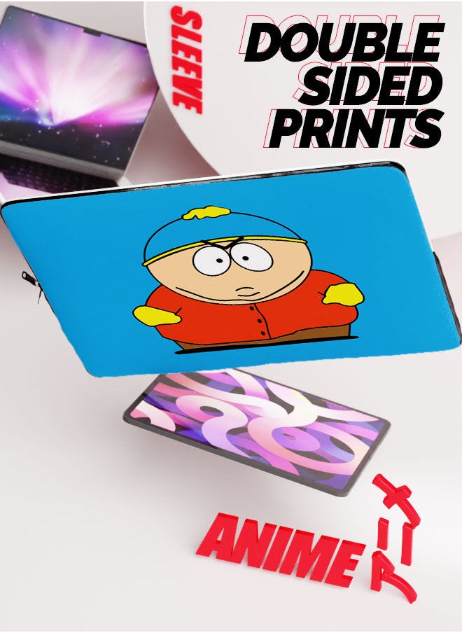 LOUD UNIVERSE - 15 inch Laptop Sleeve Angry South Park Design Tablet Sleeve Angry Eric Cartman Design - Image 1